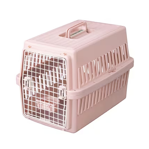 アイリスオーヤマ【ペット用品】エアトラベルキャリー ピンク Mサイズ ATC-670 ペット用キャリー I-4967576593571【ペットトラベル用品 ペットハウス】