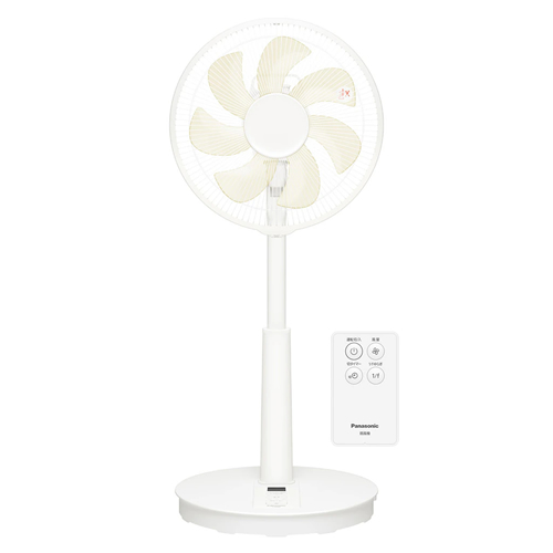 パナソニック【Panasonic】リビング扇 ホワイト 扇風機 7枚羽根 リビング用 リモコン付き F-C324D-W【羽根径30cm】