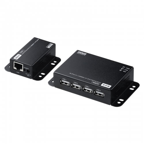サンワサプライ【PCアクセサリー】USB2.0エクステンダー（50m延長、4ポート） USB-EXSET6【USBハブ】sanwa supply