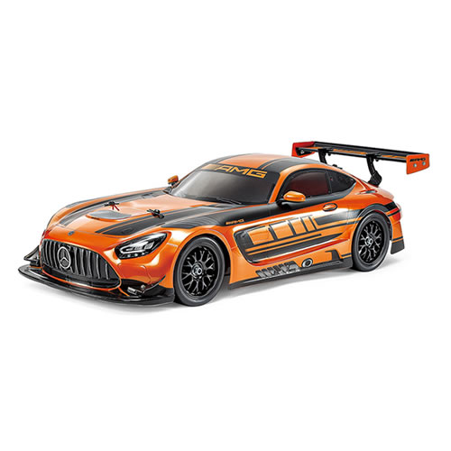 タミヤ【ラジコン】1／10RC 4WDレーシングカー メルセデス AMG GT3 EVOオレンジ塗装済ボディ(TT-02シャーシ) H-4950344475193