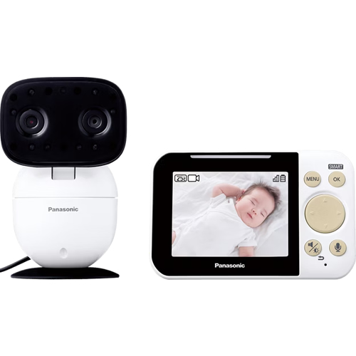 パナソニック【Panasonic】ベビーモニター ホワイト 赤ちゃん見守りカメラ おやすみ音搭載 ホームネットワーク KX-HC750-W【音、動作、温度の3種類のセンサー搭載】