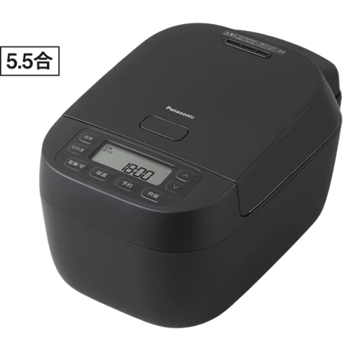 パナソニック【Panasonic】5.5合炊き IHジャー炊飯器 ブラック 大火力 