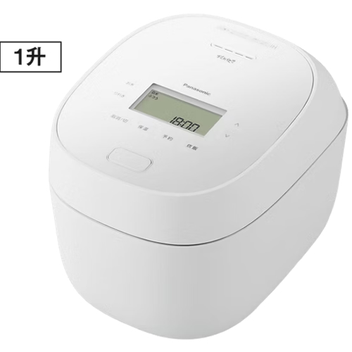 パナソニック【Panasonic】1升炊き 可変圧力IHジャー炊飯器 ホワイト おどり炊き 大火力包み加熱 しゃもじ・軽量カップ付属 SR-N518E-W【ダイヤモンド竈（かまど）釜】
