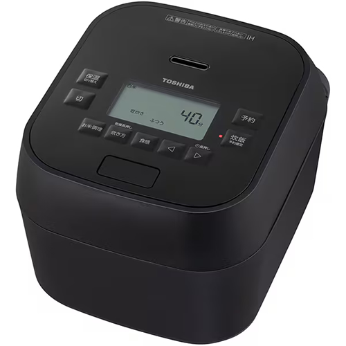 東芝【TOSHIBA】5.5合炊き 真空圧力IHジャー炊飯器 グランブラック 炎匠炊き 5銘柄炊き分け RC-10HGA-K【銅かまど丸釜】