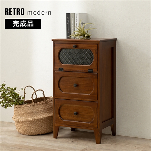 萩原【HAGIHARA】チェスト ブラウン メーカー直送・代引不可 MCH-5183BR【インテリア家具】