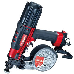 マキタ【makita】41mm 高圧エアビス打ち機（赤） AR411HR☆【AR411HR 
