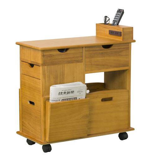 クロシオ【一部組立】ソファーサイドすっ桐ワゴン ※メーカー直送・代引き不可 KU4954877648383【インテリア家具 サイドテーブル】