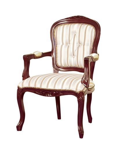クロシオ【完成品】マルシェチェアー 肘付 ブラウン ※メーカー直送・代引き不可 KU4954877285618【インテリア家具】