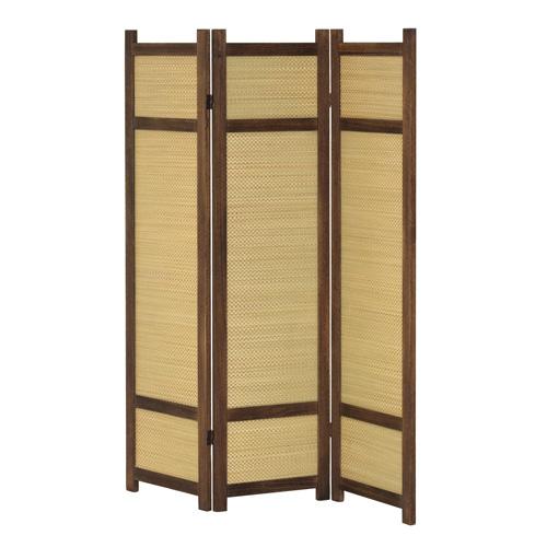 クロシオ【完成品】焼桐 スクリーン3連 ※メーカー直送・代引き不可 KU4954877648567【インテリア家具・間仕切り】