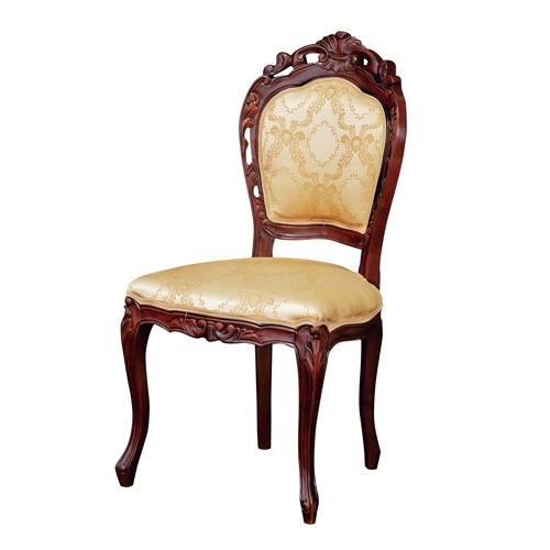 クロシオ【完成品】フランシスカチェアー 肘なし ブラウン ※メーカー直送・代引き不可 KU4954877900214【インテリア家具】
