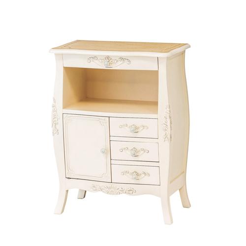 クロシオ【完成品】コモ ファックス台 ホワイト ※メーカー直送・代引き不可 KU4954877921721【インテリア家具・収納家具】