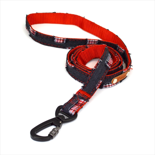 アライブ【ペット用品】 Ｌ’ａｎｇｅ　クラッシュデニム　リード　Ｍ黒 P-4571347043600