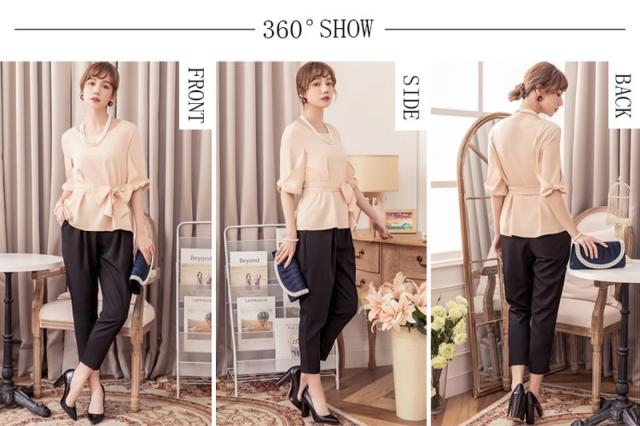 レビュー特典 パーティードレス パンツ 3点セット 結婚式 お呼ばれ