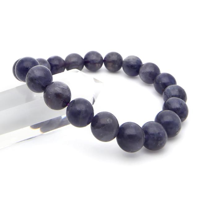 アイオライト　ブレスレット　10mm アイオライト 9〜10mm 21玉 ブレスレット | 商品紹介 | 開運