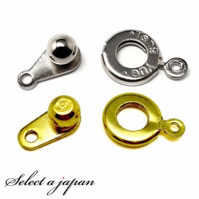 10個』 ニューホック 10mm 7mm クラスプ シルバー ゴールド 留め金具