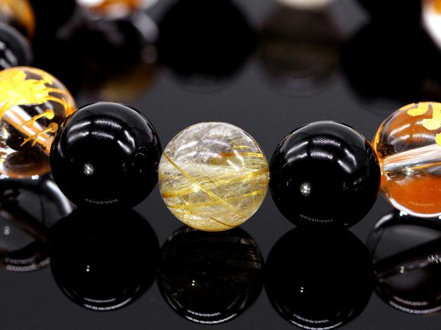 ブレスレット 天然石 パワーストーン メンズ オニキス タイガーアイ ルチルクォーツ 風水 浄化 原石 水晶 数珠 誕生石 おしゃれ かっこいい 金運 ゴールドルチルクォーツ パワーストーンブレスレット メンズブレスレット 天然石ブレスレット お揃い 腕輪_8