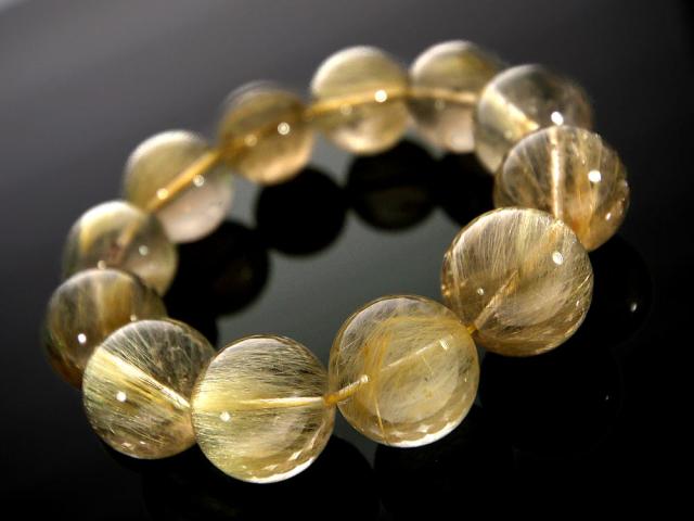 「1点もの 現品」 ラビットヘアー ゴールドルチルクォーツ ルチルクォーツ ブレスレット 18.1mm パワーストーン ブレスレット メンズ レディース 天然石 数珠 アクセサリー メンズブレスレット レディースブレスレット パワーストーンブレスレット 天然石ブレスレット 男性用_1