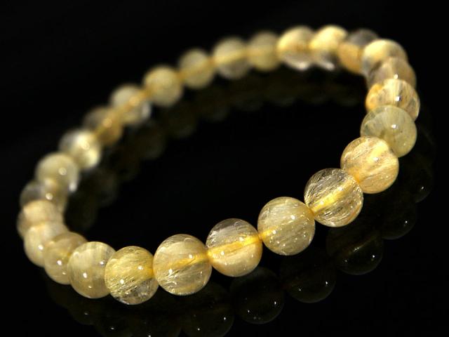 「1点もの 現品」 ラビットヘアー ゴールドルチルクォーツ ルチルクォーツ ブレスレット 7.3mm パワーストーン ブレスレット メンズ レディース 天然石 数珠 アクセサリー メンズブレスレット レディースブレスレット パワーストーンブレスレット 天然石ブレスレット 男性用_1