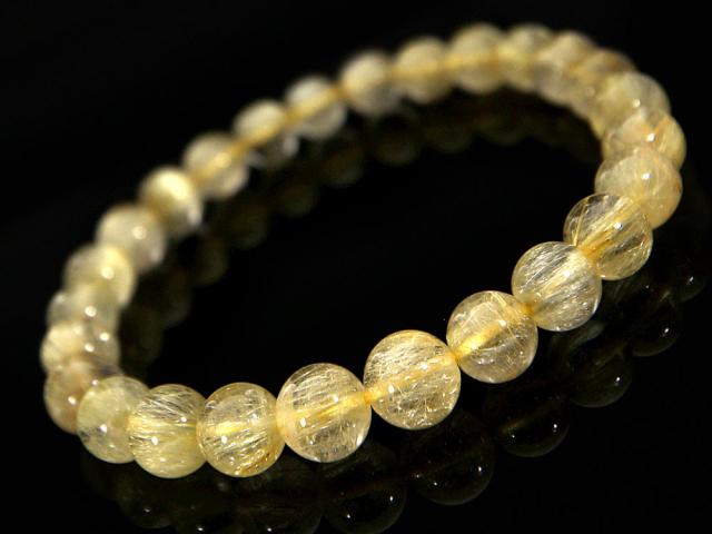 「1点もの 現品」 ラビットヘアー ゴールドルチルクォーツ ルチルクォーツ ブレスレット 7.4mm パワーストーン ブレスレット メンズ レディース 天然石 数珠 アクセサリー メンズブレスレット レディースブレスレット パワーストーンブレスレット 天然石ブレスレット 男性用_1
