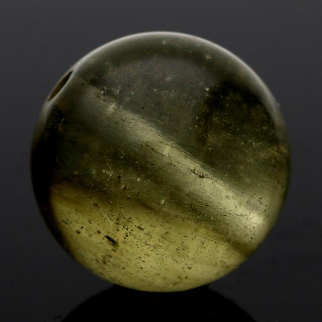 「1点もの 現品」 1粒売り リビアングラス 10mm (実寸10.6mm) パワーストーン バラ売り 天然石 パワーストーン ばら売り ビーズ 穴あき 1玉売り アクセサリー パーツ ハンドメイド アクセサリーパーツ 材料 天然石ビーズ パワーストーンビーズ_3