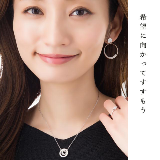 ネックレス レディース シルバー925 ペンダント 一粒 cz シンプル 金属アレルギー対応 ジュエリー アクセサリー ダブルリング SILVER925 プレゼント ギフト カジュアル ブライダル 大人 上品 女性用 ワンポイント ゴージャス エレガント キュービックジルコニア ペンダントト_1