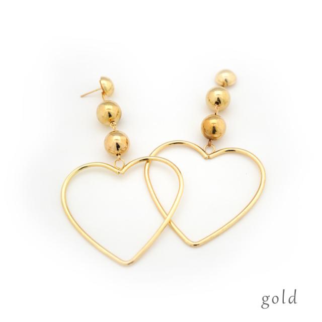 ビッグハートゴールドパールピアス 大ぶり ハート サークル ゴールド パール 大ぶり レディース アクセサリー ゆうパケット配送2cmの通販はau Pay マーケット Mjolie