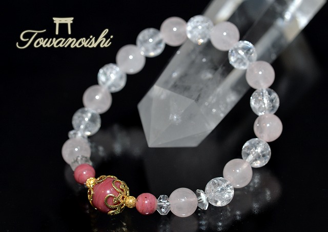 美意識 恋愛運 恋愛成就 魅力up パワーストーンブレスレット シリシャスミスト ローズクォーツの通販はau Pay マーケット パワーストーン のとわの石