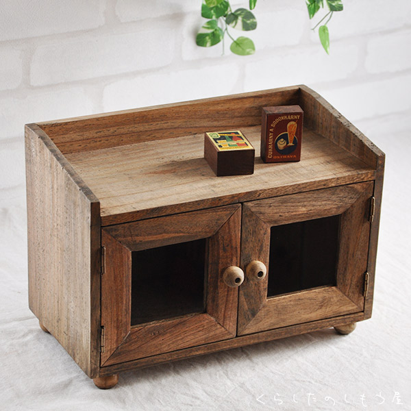 木製 ミニキャビネット アンティーク風 収納キャビネット キッチン収納 家具 ナチュラル 北欧の通販はau Pay マーケット ｈａｃｈｉｌａｂ
