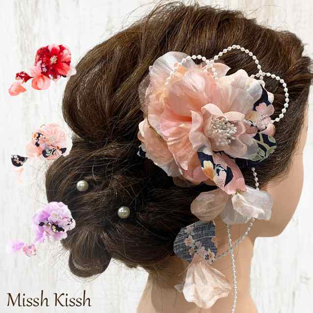 お花の髪飾り バレッタ コスモス No.56 - ヘアピン