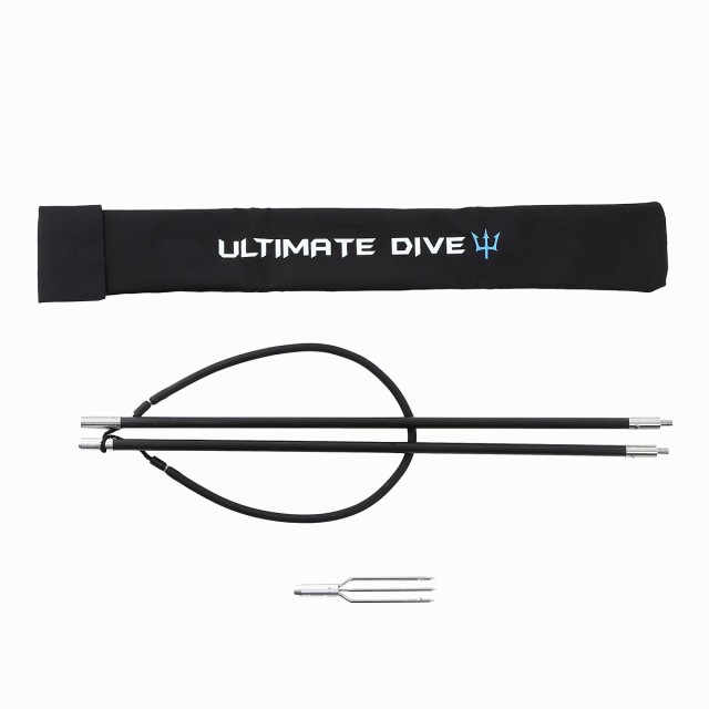 Ultimate Dive 銛 セット 2ピース 135cm カーボンファイバー 手銛 3又