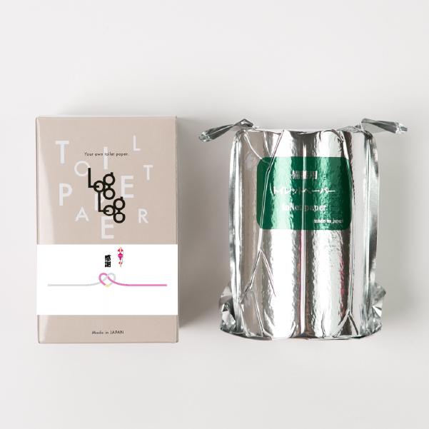 【ハート水引き「感謝」シール対応】10年保証 備蓄用トイレットペーパーLog Log 【MST-204】 70m×16ロール入 再生紙100% アルミ真空包装/丸英製紙　高知 長期備蓄の為に開発されたトイレットペーパー 防災グッズ 災害対策 防災啓蒙活動やお礼 粗品にも活躍するボックス入りの通販は