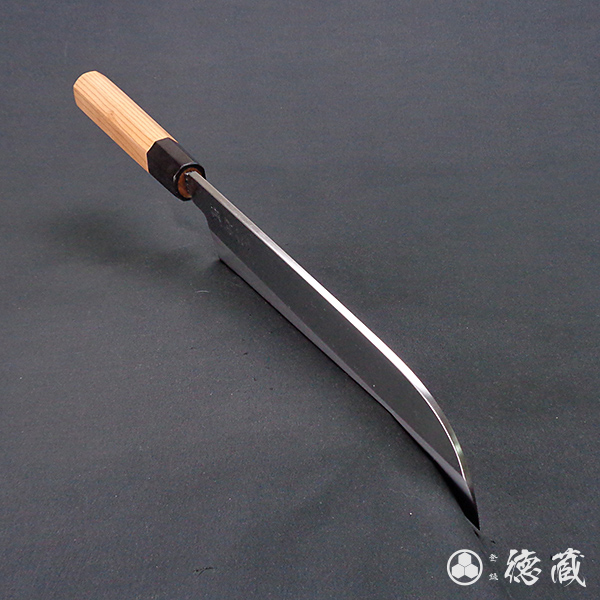 上白鋼　鎌形薄刃包丁　イチイ八角柄　225mm/片刃/上白鋼/イチイ八角柄/日本製/徳蔵刃物・TOKUZO KNIVES・JAPAN・Kitchen Knives・包丁_4