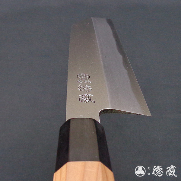 上白鋼　鎌形薄刃包丁　イチイ八角柄　225mm/片刃/上白鋼/イチイ八角柄/日本製/徳蔵刃物・TOKUZO KNIVES・JAPAN・Kitchen Knives・包丁_8