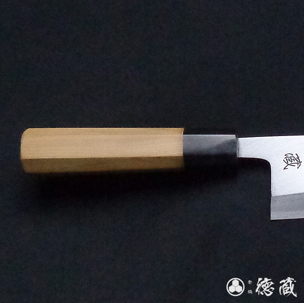 上白鋼 出刃包丁 イチイ八角柄 165mm/片刃/上白鋼/イチイ八角柄/