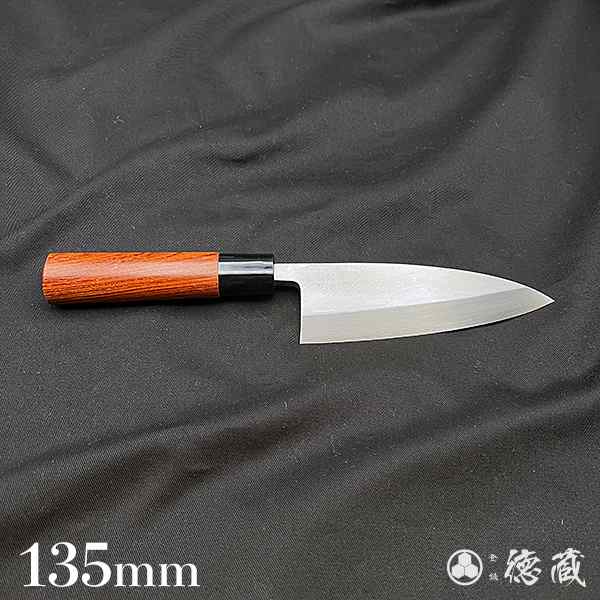 ステンレス片刃厚出刃包丁　135mm/片刃/AUS8/ブビンガ/日本製/徳蔵刃物・TOKUZO KNIVES・JAPAN・Kitchen Knives・包丁