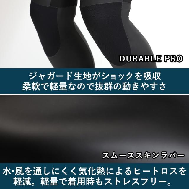 RSS SURF セミドライ ウェットスーツ メンズ 5×3mm ロングチェストジップ スキン セミドライスーツ ウエット 日本規格_7