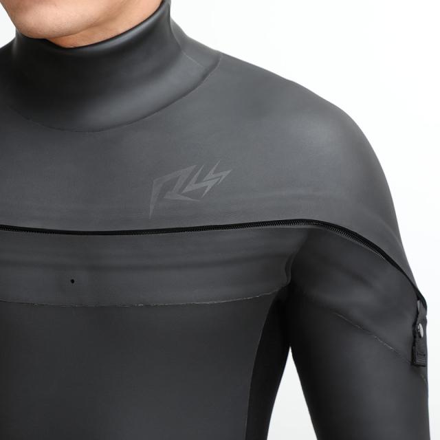 RSS SURF セミドライ ウェットスーツ メンズ 5×3mm ロングチェストジップ スキン セミドライスーツ ウエット 日本規格_14