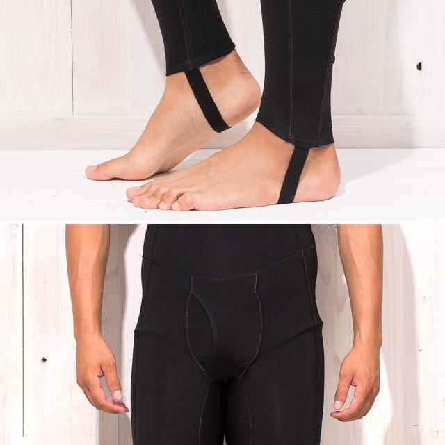 FELLOW ウェットスーツ用 保温インナー ロングジョン メンズ 裏起毛 0.5mm ヒートマックス