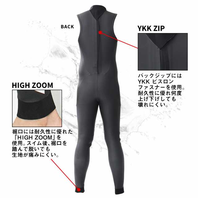 トライアスロン ウェットスーツ メンズ 男性 ロングジョン