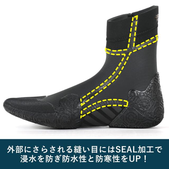FELLOW サーフブーツ 5mm ユニセックス 23-30cm 忍者ソックス 地下足袋