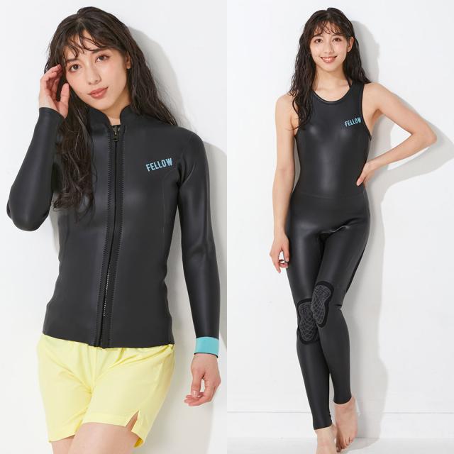 ロングジョン&タッパー セット FELLOW 3mm ウェットスーツ レディース