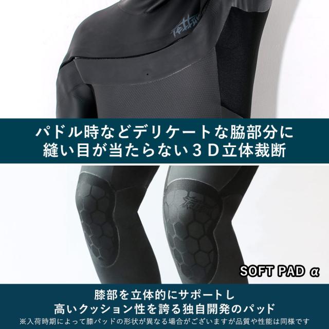 フェロー セミドライ 裏起毛 フロントジッパー MLB ウェット