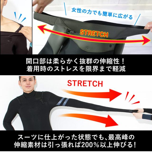 FELLOW ウェットスーツ シーガル 3mm メンズ 半袖 チェスト