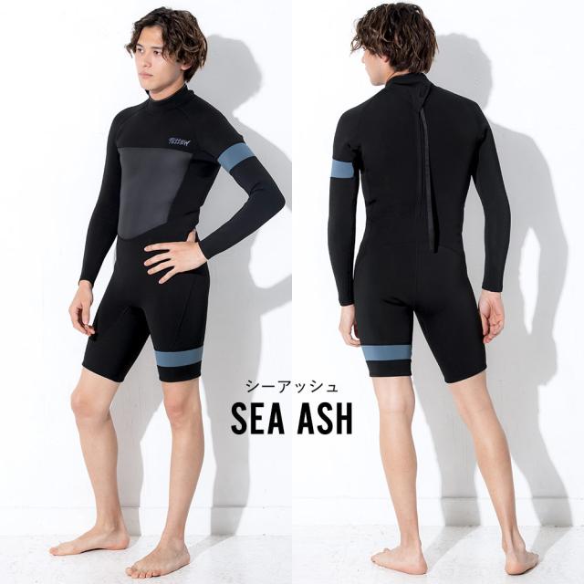 FELLOW ウェットスーツ メンズ 2.5mm ロングスプリング バックジップ ロンスプ サーフィン JPSA 日本規格 SUP