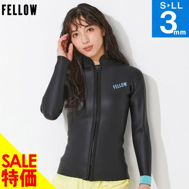 ウェットスーツ タッパー レディース スキンタッパー 3mm FELLOW スキン ラバー サーフィン 日本規格