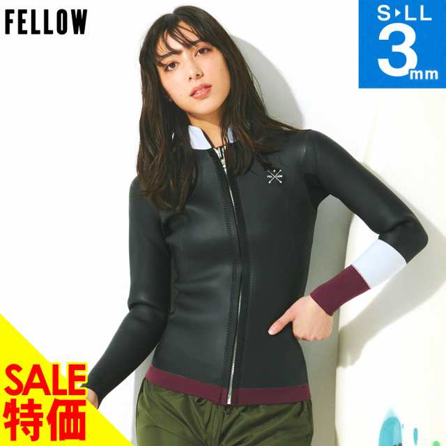 感謝価格】FELLOW ウェットスーツ タッパー レディース フロントジップ