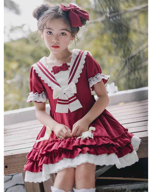 子供服春秋子供ゴスロリワンピース女の子ドレス ロリィタ Op半袖 膝丈 Lolita ロリータ コスプレ コスプレ日常超可愛い洋服キュートの通販はau Pay マーケット エンブリッジ