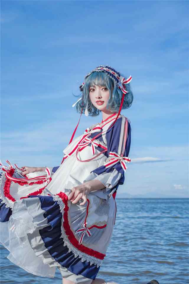 限定セール 春夏新作ゴスロリワンピース ドレス ロリィタ Op七分袖 膝丈 Lolita ロリータ コスプレ コスプレ 日常 可愛い洋服キュート中華風海軍 格安即決 Carlavista Com