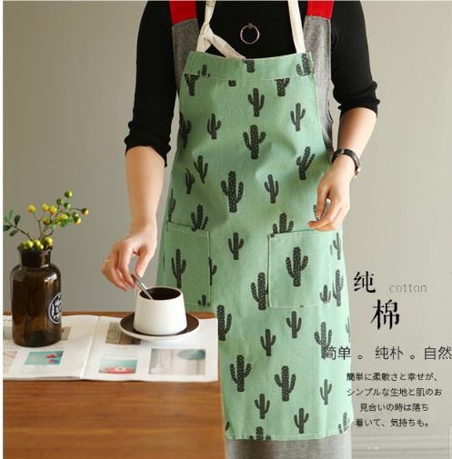 シンプル可愛い柄エプロン レディース メンズ カフェエプロン首掛け型男女兼用 コットン100 おしゃれ 洗える腰巻き仕事着雑貨の通販はau Pay マーケット エンブリッジ