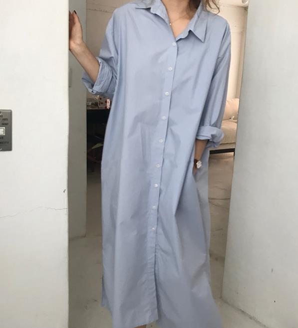 シャツ レディース ブラウス チュニック トップス ロングシャツ シャツワンピース 長袖 彼シャツ 春新作 ワイシャツ 綿無地の通販はau Pay マーケット エンブリッジ